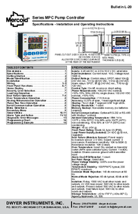 Thumbnail of document Manual - MPC Pump Controller